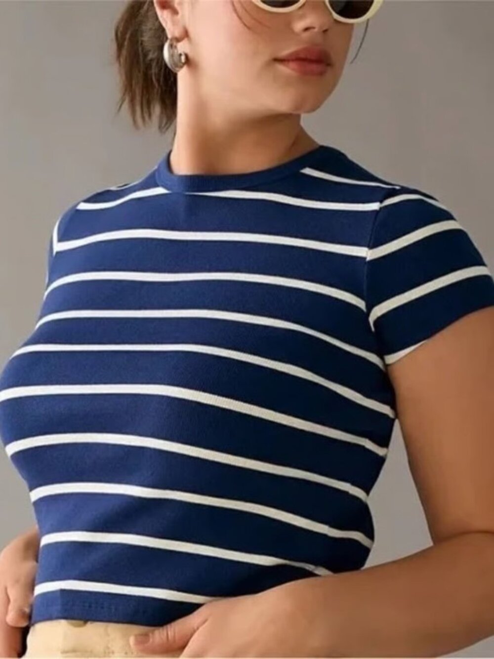 Maeve by Anthropologie Stripe Baby Tshirt m